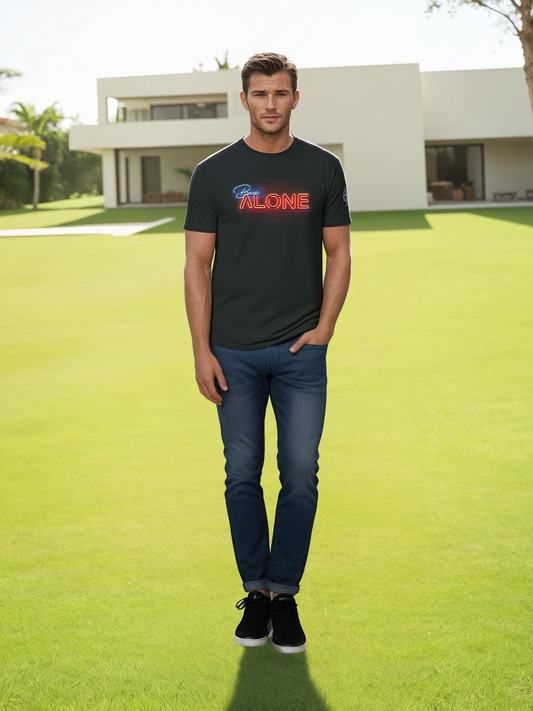 BarcAlone T-shirt Black Neon Red And Blue